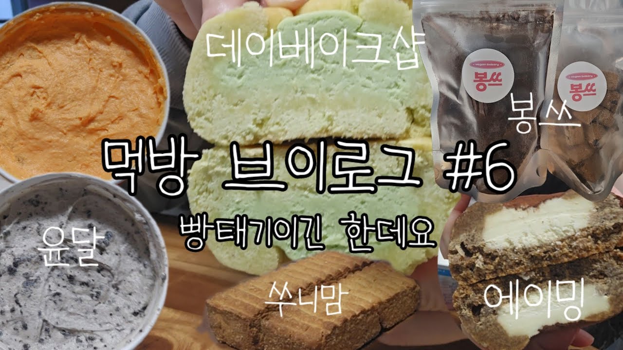 먹빵브이로그 #6 빵태기라고 했지 안 먹는다고는 안했다 비건베이커리 l 데이베이크샵 l 에이밍 l 봉쓰 l 쑤니맘 l 윤달