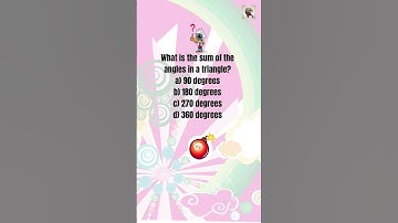 What is the sum of the angles in a triangle? #shorts  #shortsvideo  #remix  #music