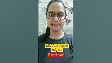 IBPS Clerk/PO Computer certificate | Required or not? #shorts #ibpsclerk
