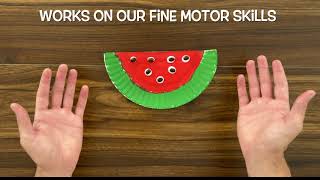 Arts and Crafts Paper Plate Watermelon