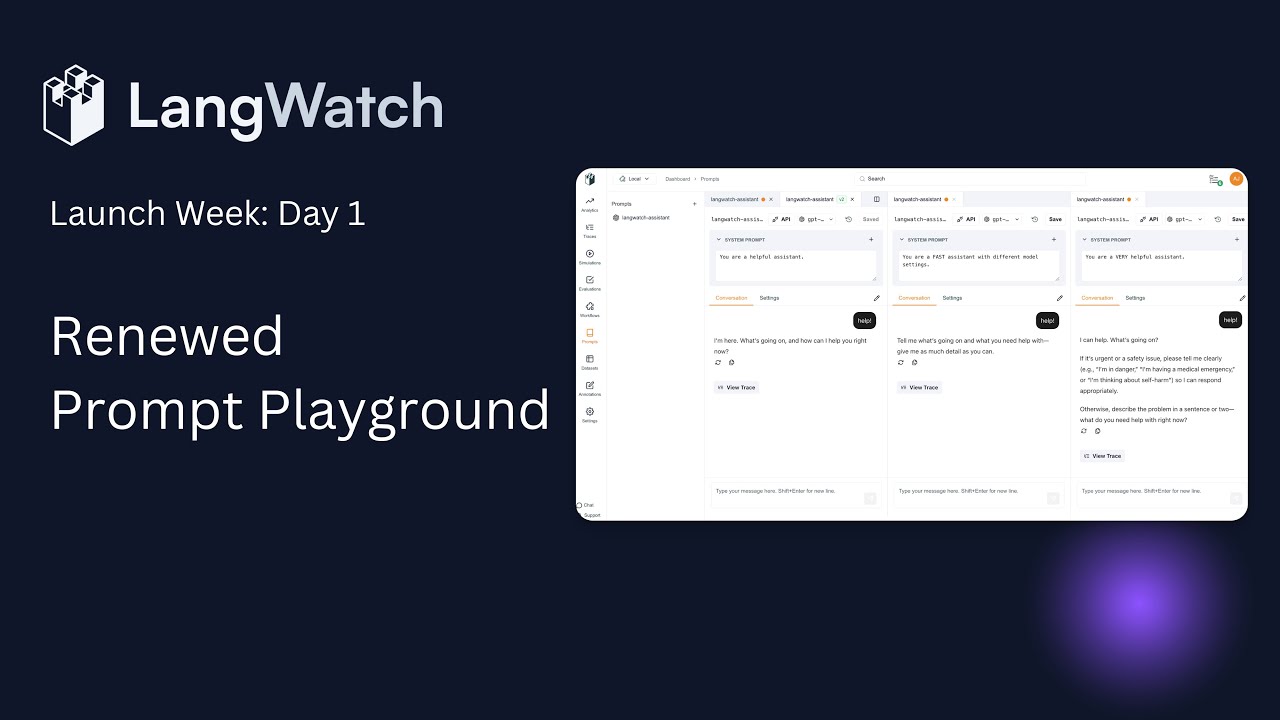 Introducing: LangWatch newest Prompt Playground