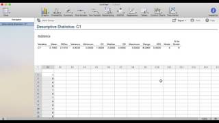 Minitab Express: Calculating Numerical Measures Wealth