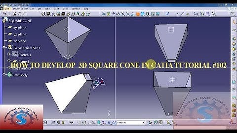 HOW TO DEVELOP A BASIC GENERAL SQUARE CONE 3D || 3 DIMENSTIONAL MODEL IN CATIA TUTORIAL #102