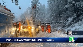 PG&E officials talks about power restoration efforts in Northern California