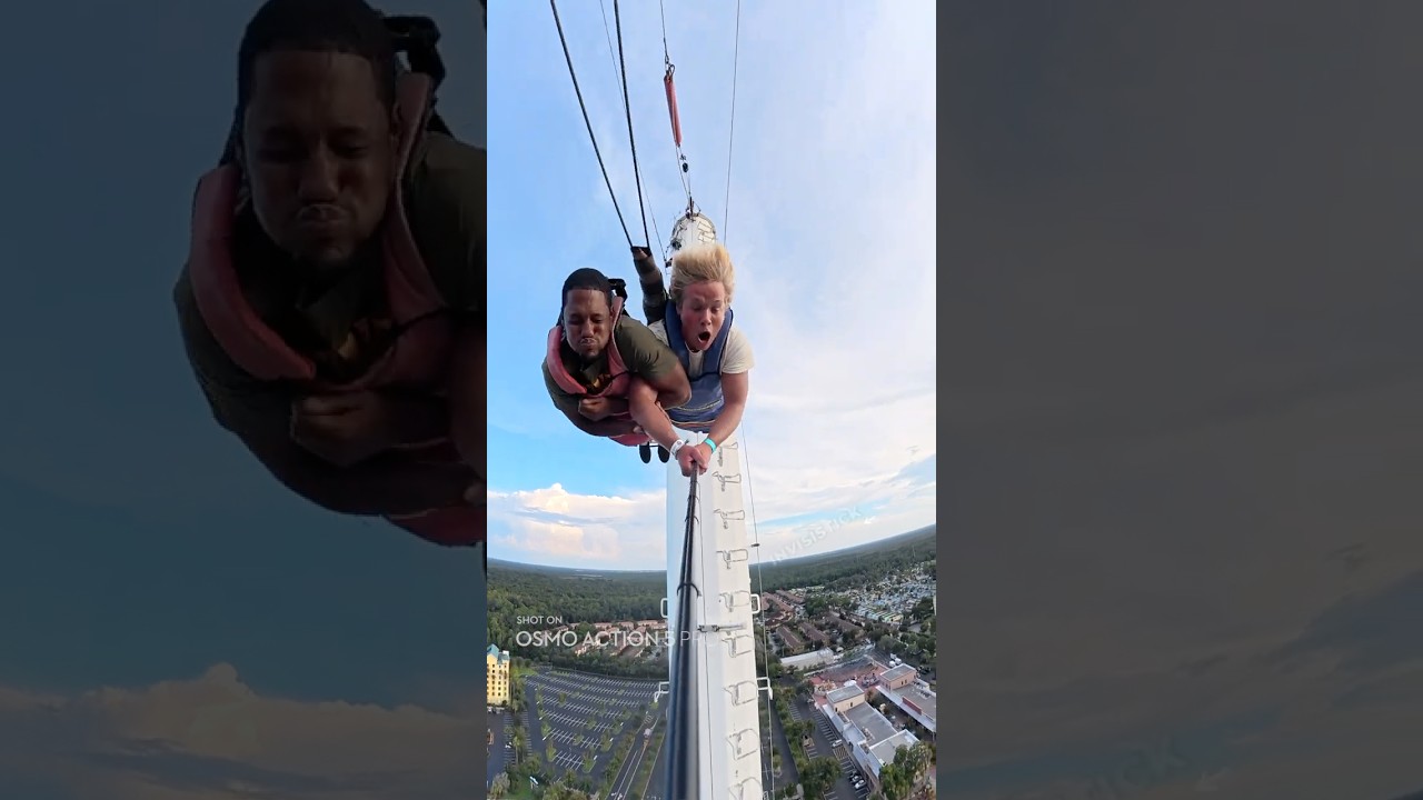 Those reactions are priceless π€― DJI Osmo Action 5 π¬ @TheCoasterScoop #freefall