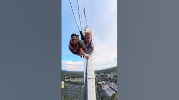 Those reactions are priceless 🤯 DJI Osmo Action 5 🎬  @TheCoasterScoop  #freefall