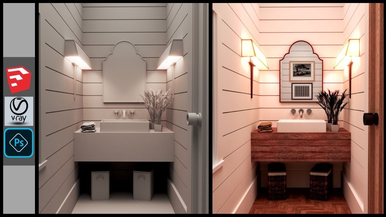 Interior Rendering Using VRay for Sketchup - YouTube