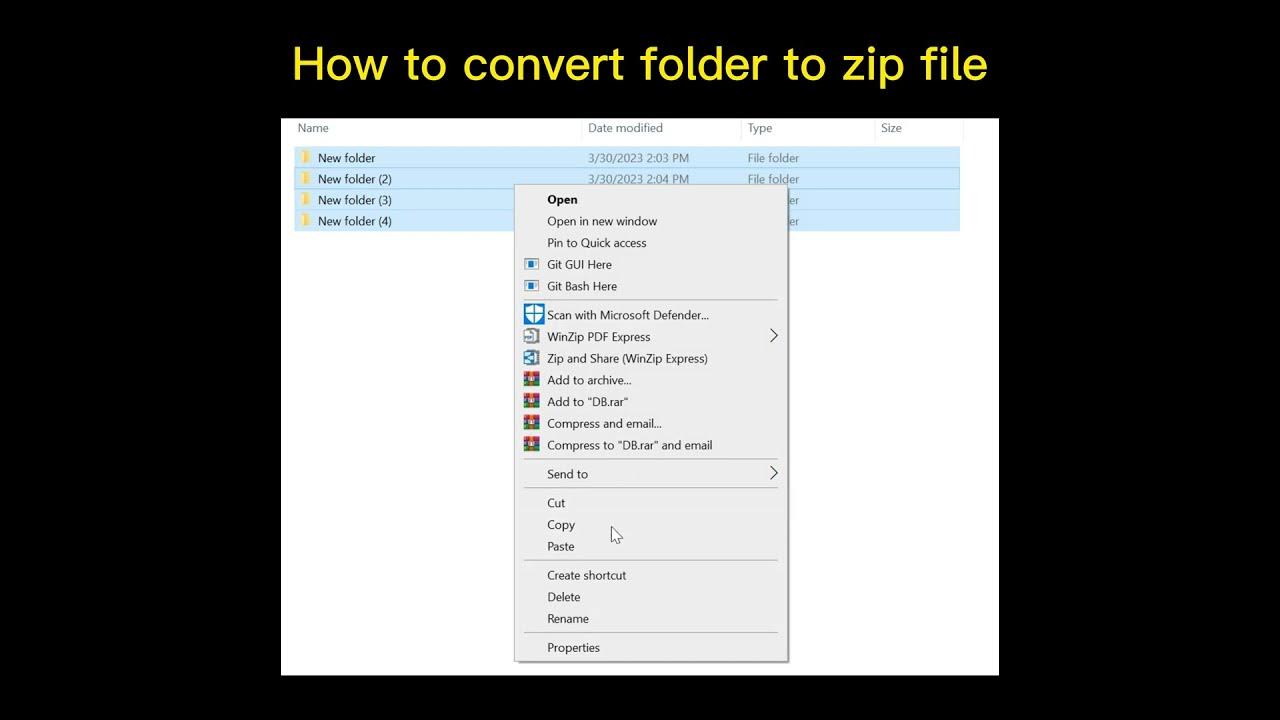 How to convert folder to zip file shorts YouTube