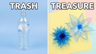 Waste Bottles Turned Into Beautiful Flower Designs | Easy DIY Craft Idea for Creative Decor