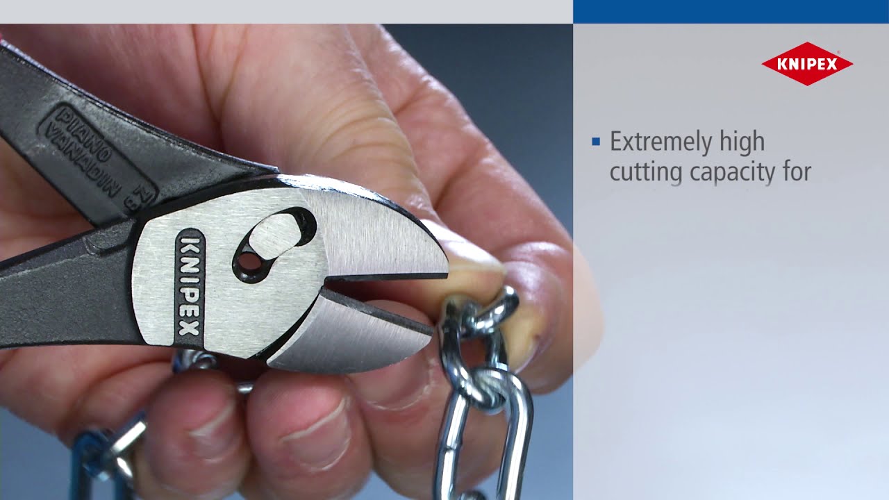KNIPEX 73 72 180 Twinforce Side Cutter with Multi-Component Grip