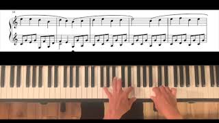 Schumann, "Album for the Young" Op 68, No. 5 Stückchen. Easy piano tutorial with full score