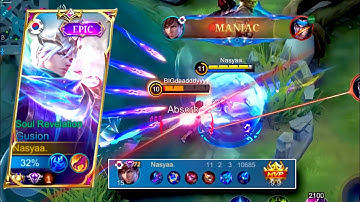 GUSION DOUBLE DAGGER FREESTYLE MANIAC | MLBB