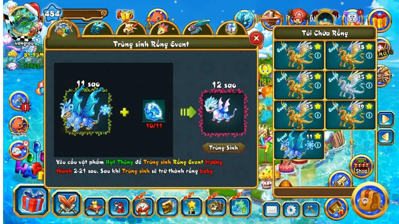 Đảo rồng mobile _ Rồng Phi Tuyết