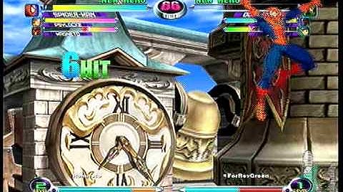 MvC2 Online (360): Brett (Mag/Spid/Psy) vs ForRevGreen (Jill/Doom/Sent) 11 .:10.20.09:.