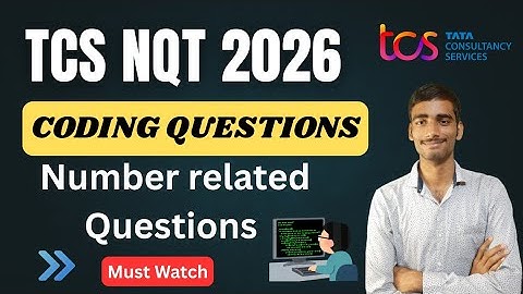 TCS NQT 2026 Preparation | Number related Coding Question | Previous year with solution #tcsnqt2026
