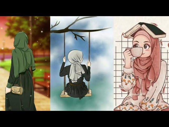 Cute anime girl pictures with hijab💜 part-2 