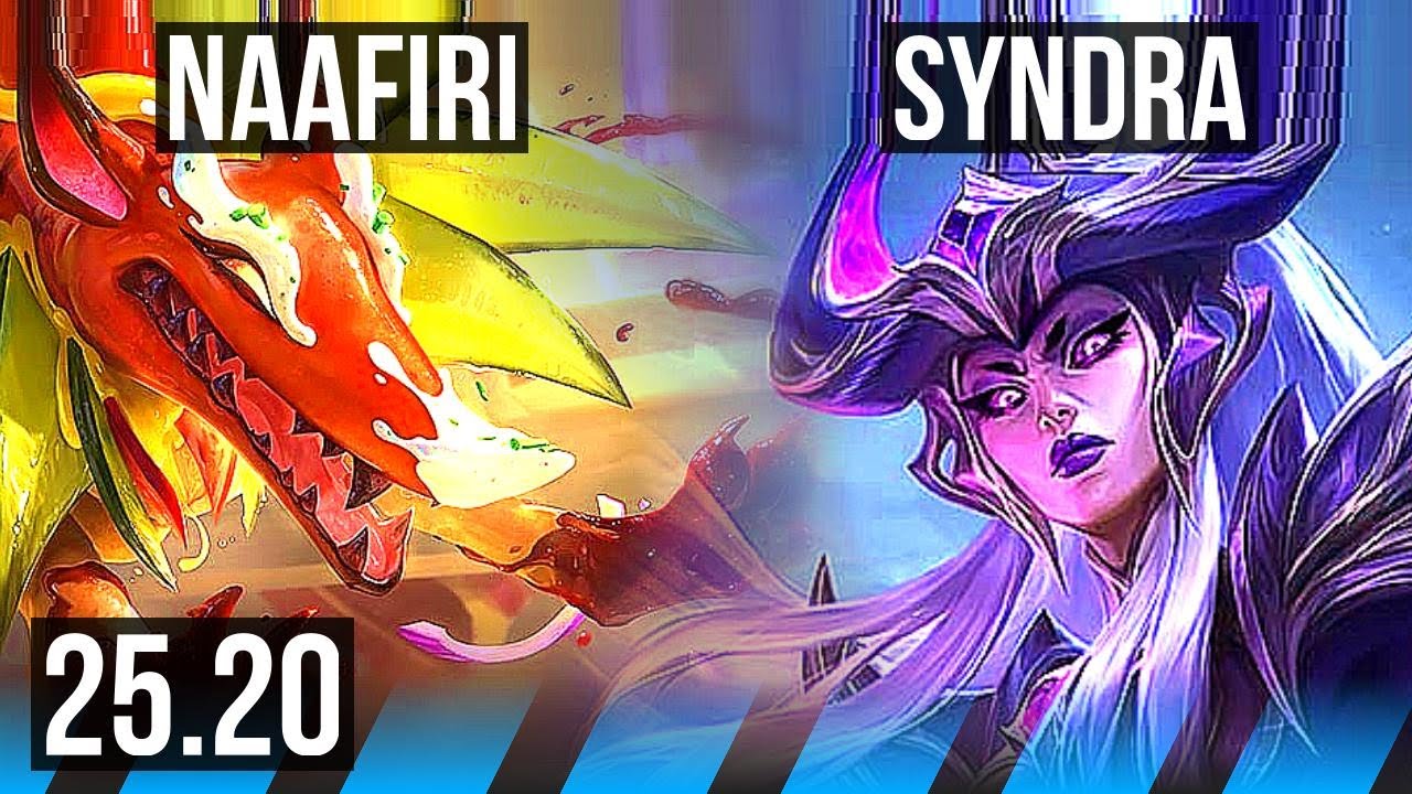 NAAFIRI vs SYNDRA (MID) | 7 solo kills, Legendary | EUW Master | 25.20