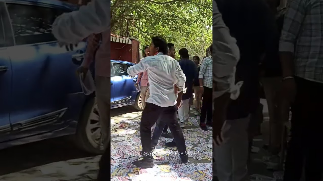 delhi University election fight . 