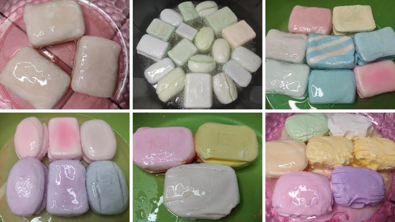 ASMR Soap🧼 Compilation Mushy Soaked Soap| Verry Creamy | Satisfying  #soakedsoapasmr #asmrsoap