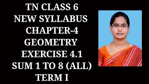 6th Maths T-1 Ch-4 Geometry | Ex-4.1 (All sums) | Samacheer One plus One channel