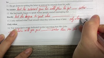 Nhóm chuyên đề 2: Đảo ngữ ( Only/ No sooner)