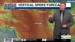 Beautiful sunset expected tonight with pleasant weather expected through Thursday