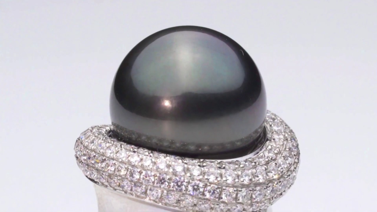 Winter Black Pearl Ring