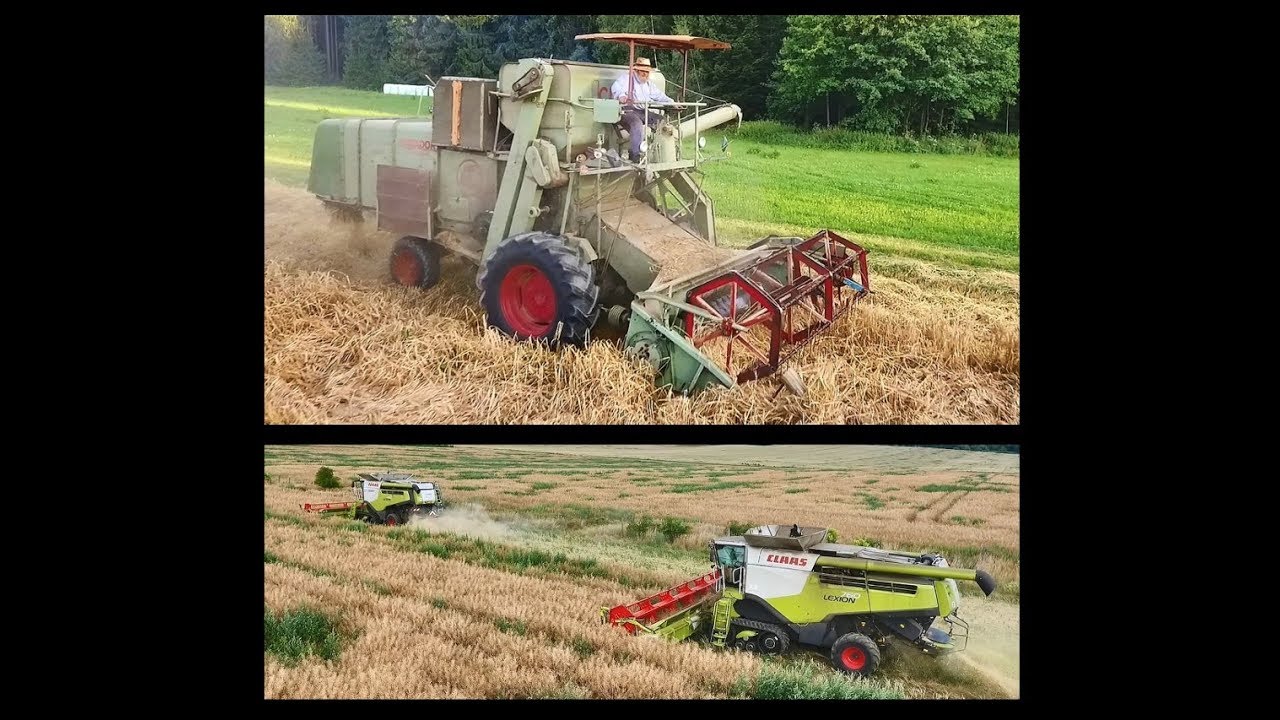 CLAAS  MATADOR  GIGANT 1961  VS   CLAAS LEXION 760 TT 2016