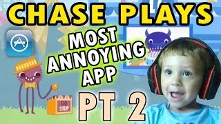 Chase Plays: Most Annoying App PART 2! Endless 123 (2 Year Old Face Cam)