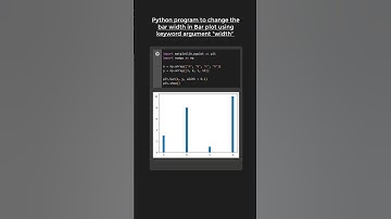 Change BAR WIDTH in BAR PLOT using Matplotlib in Python 😎🆒 #pythonshot #coding #shorts #python #code