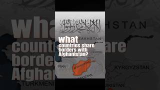 What countries share borders with Afghanistan? #maps #usa #explore #uk #europe #history #map #shorts