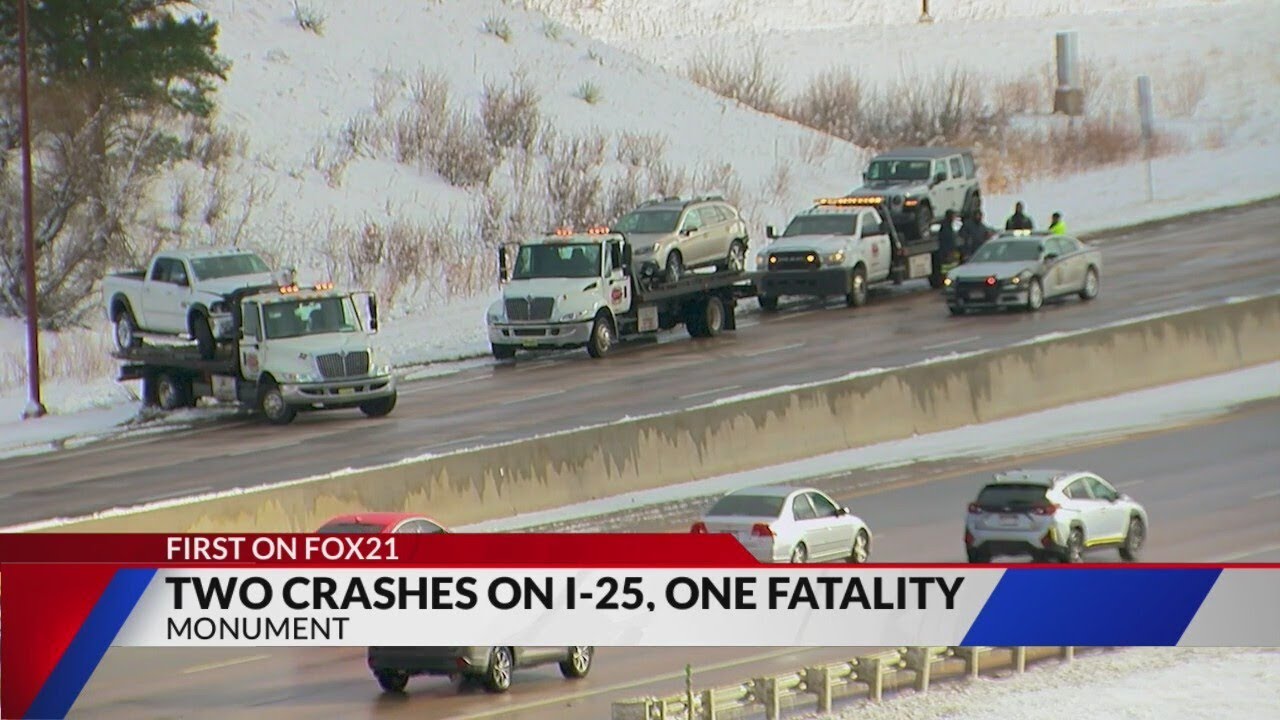 UPDATE: I-25 reopened near Monument after fatal crash - YouTube