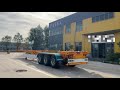Container Chassis Trailer | 3 axles 40ft container skeletal trailer for the port transportation