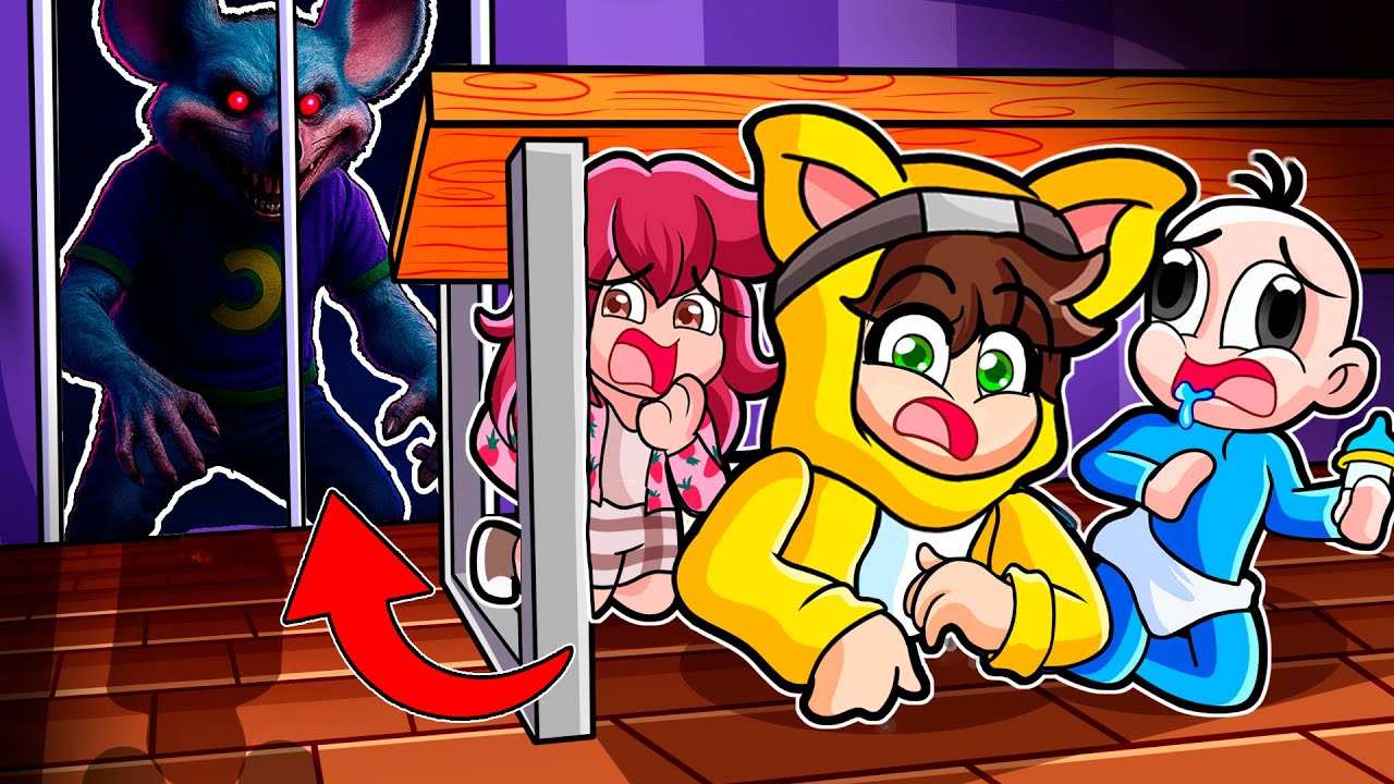 ¡Nadie puede ESCONDERSE del RATON de CHUCK E CHEESE en Minecraft!