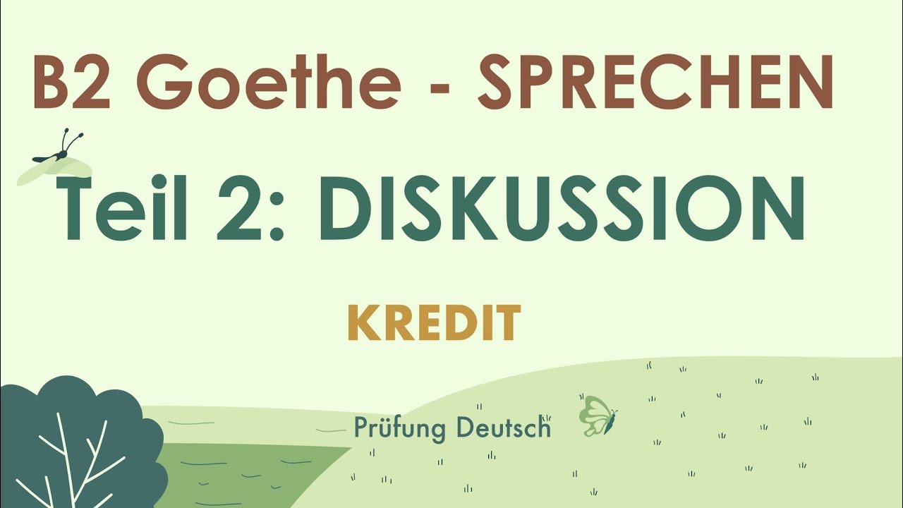 Mündliche Prüfung B2 Teil 2 Diskussion