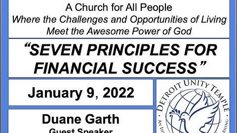 Detroit Unity Temple Sunday Service 01-09-2022 (Official)