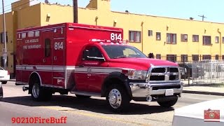 LAFD Rescue 814 Responding