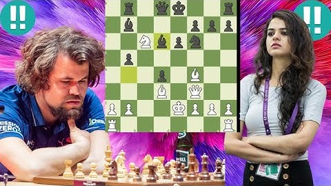 Magnus Carlsen vs Tania Sachdev very interesting chess game 12