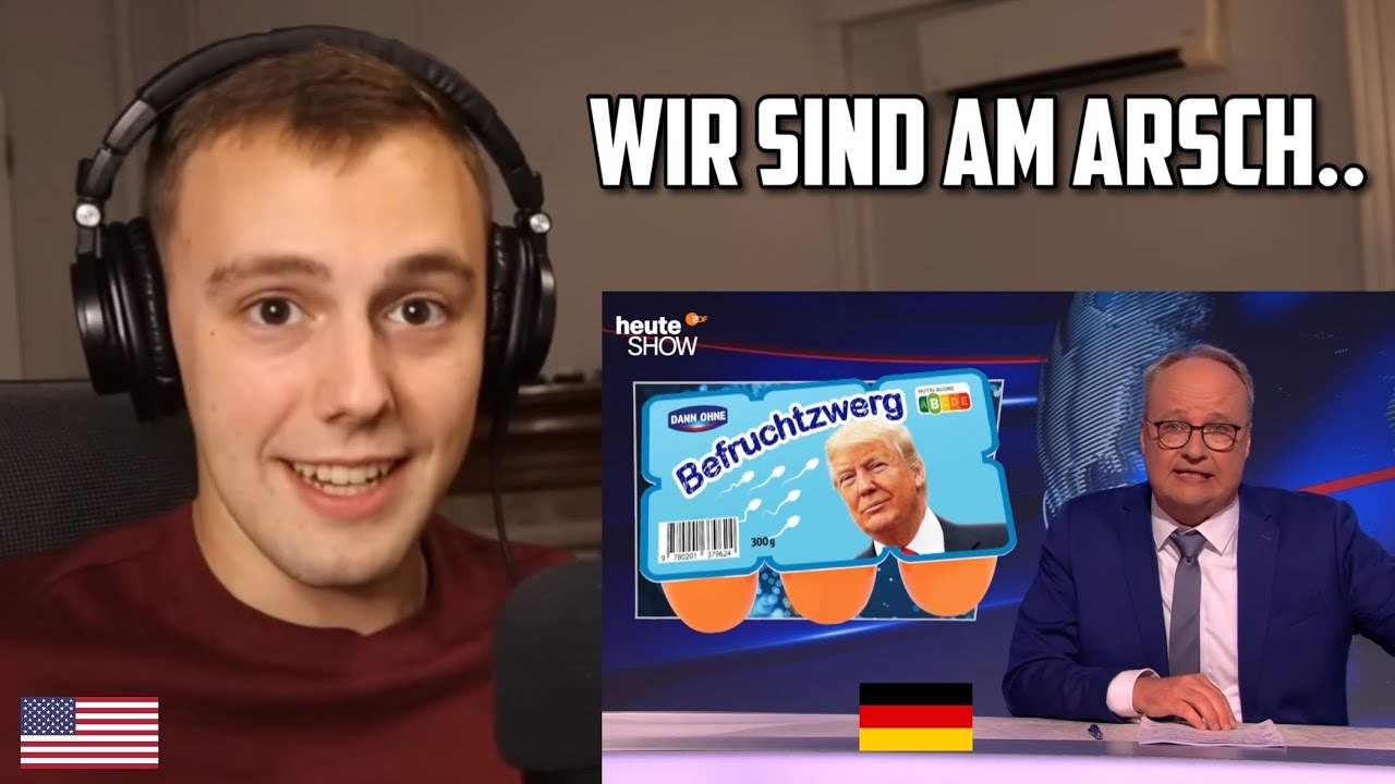 American Reacts to German TV Destroying Donald Trump