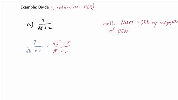 Video 7.5.5: Dividing a Radical Expression 1