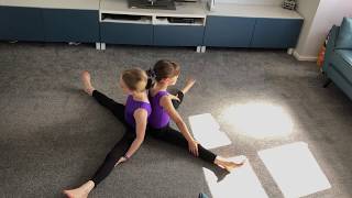 Teddy bear roll – back to back with partner