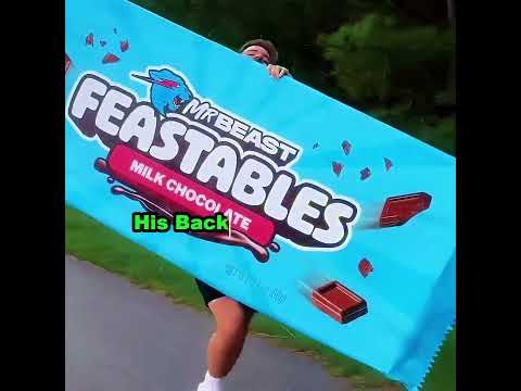 He Tried Running With A Massive Feastables! 🏃‍♂️#shorts