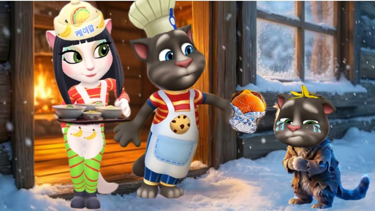 The chef and his wife, the restaurant owner, show compassion to a homeless child Talking Angela'm 2 