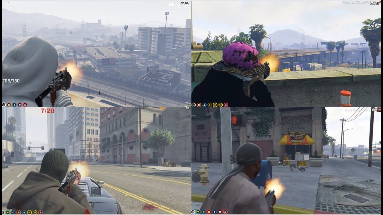 Gulag Gang vs Hydra at parkade Legion and highway | NoPixel 3.0 GTA RP