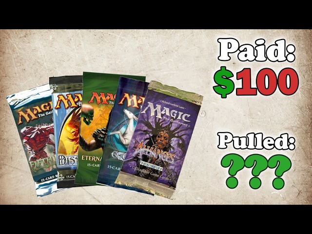 Cheap Vintage Packs? Magic the gathering - YouTube