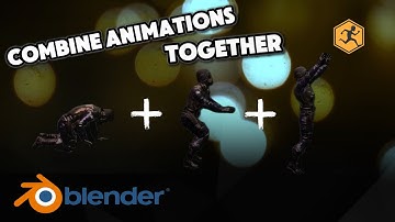 How To Combine Multiple Mixamo Animations | Blender Tutorial