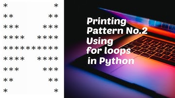 Using nested for loops to print star pattern No.2 in Python | Star Patterns in Python