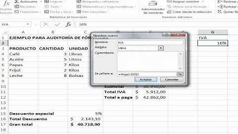 Excel Avanzado Clase 3 Definir nombre de una celda