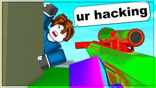 I Made My Friend Think I'm A HACKER In ARSENAL!? (ROBLOX) 