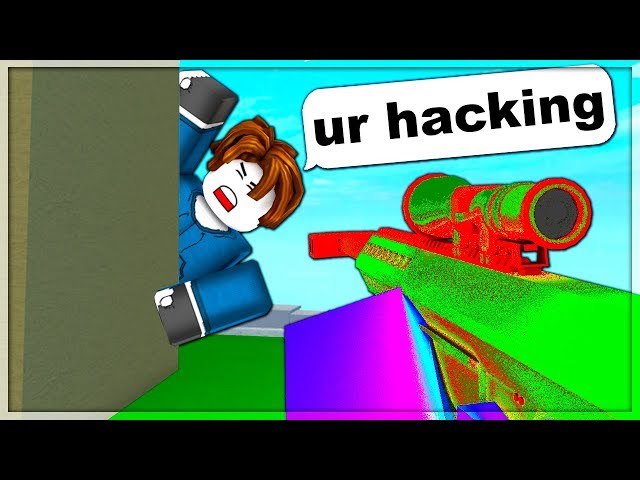 Hacking in Roblox arsenal 😂 GG ez #roblox #memes #minecraft